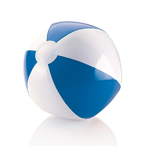 palla da spiaggia gonfiabile bianca e blu