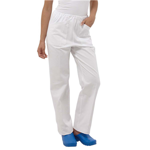 Pantalone da medico SIGGI Dr.Blue STAR Bianco 04PA0441-00-0014-B - Bianco