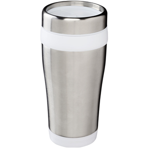 Bicchiere doppio strato in acciaio 410 ml ELWOOD 100310 - Silver - Bianco