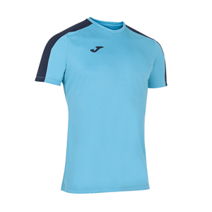 T-shirt allenamento Joma ACADEMY 101656 - Turchese Fluo - Blu Navy