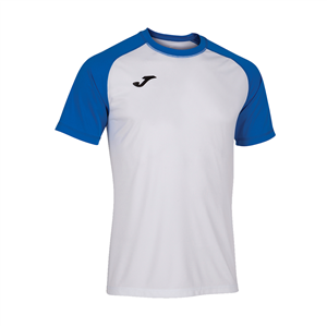 T-shirt allenamento Joma TEAMWORK 102218 - Bianco - Blu Royal