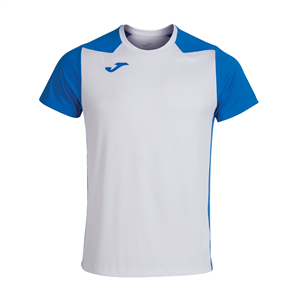T-shirt allenamento Joma RECORD II 102223 - Bianco - Blu Royal