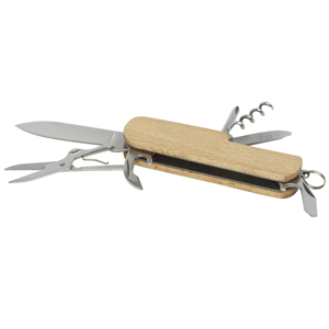 Coltellino tascabile in legno a 7 funzioni STAC - RICHARD 104510 - Naturale 