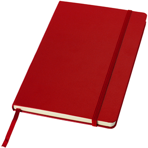 Taccuino personalizzato con elastico in formato A5 JournalBooks CLASSIC 106181 - Rosso 