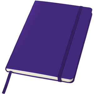 Taccuino personalizzato con elastico in formato A5 JournalBooks CLASSIC 106181 - Viola 