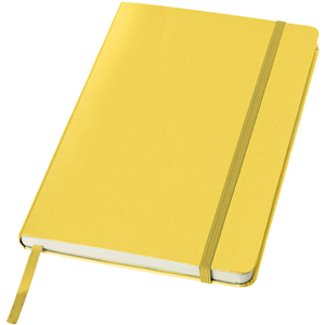 Taccuino personalizzato con elastico in formato A5 JournalBooks CLASSIC 106181 - Giallo 