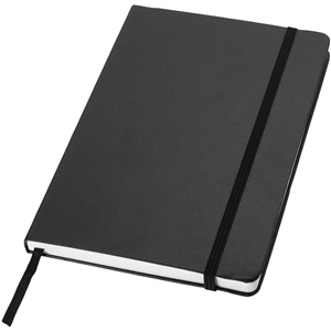 Taccuino personalizzato con elastico in formato A5 JournalBooks CLASSIC 106181 - Nero 
