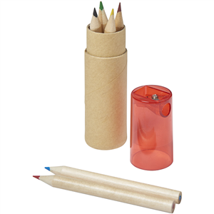 Set matite colorate da 7 pezzi KRAM 106220 - Rosso 