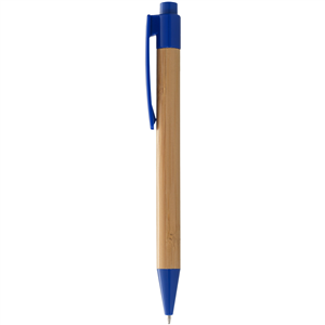 Penna a sfera in bamboo BORNEO 106322 - Naturale - Blu Royal