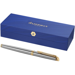 Penna roller in acciaio Waterman HÉMISPHÉRE 106515 - Silver - Oro
