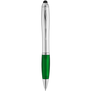 Penna personalizzata con touch screen NASH 106785 - Silver - Verde