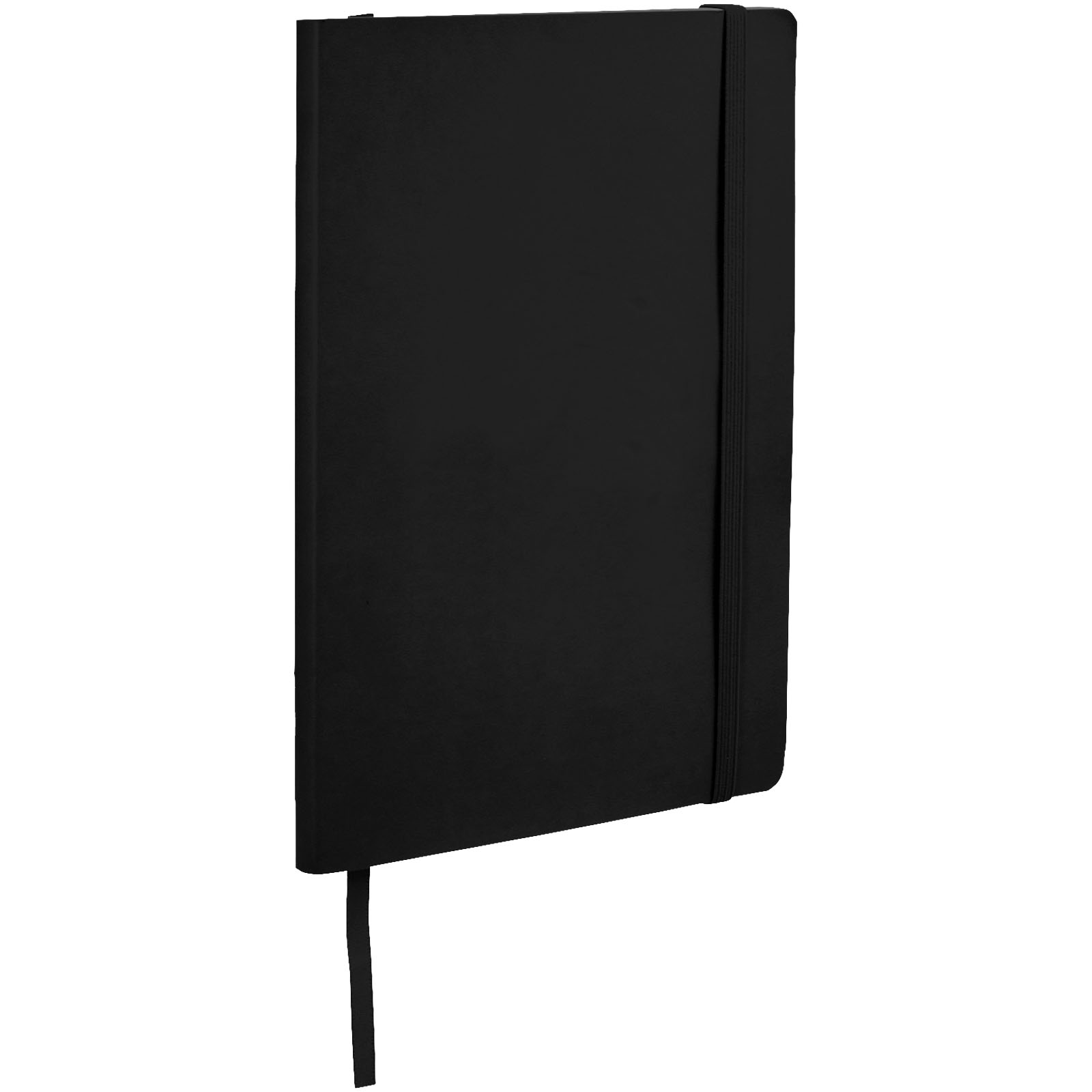 Quaderno personalizzato con copertina con elastico in formato A5 JournalBooks CLASSIC 106830 - Nero 