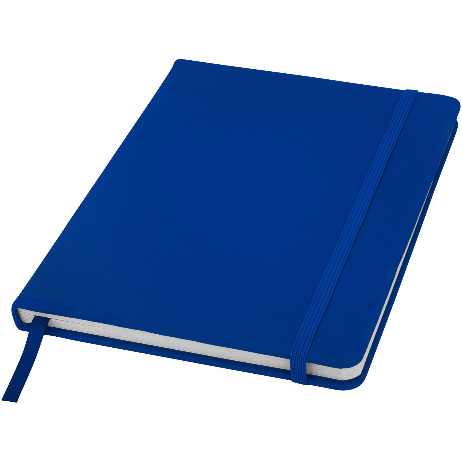 Taccuino con elastico e copertina in poliuretano soft in formato A5 SPECTRUM 106904 - Blu Royal 