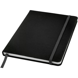 Quaderno promozionale con elastico in formato A5 SPECTRUM 107090 - Nero 