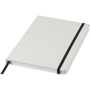 Quaderno promozionale con elastico in formato A5 SPECTRUM 107135 - Bianco - Nero