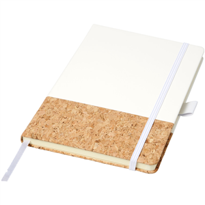 Taccuino con elastico e copertina in sughero in formato A5 JournalBooks EVORA 107320 - Bianco 