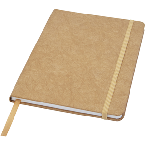 Quaderno ecologico con elastico in carta di pietra con copertina in tyvek in formato A5 Marksman BRECCIA 107741 - Marrone 