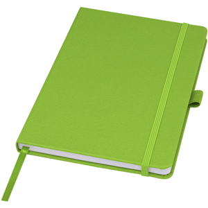 Quaderno personalizzato con copertina in rpet in formato A5 Marksman HONUA 107763 - Verde Lime 