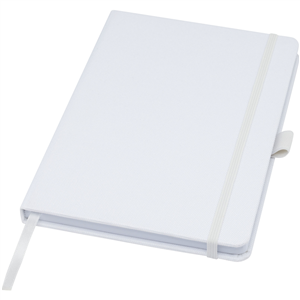 Quaderno personalizzato con copertina in rpet in formato A5 Marksman HONUA 107763 - Bianco 