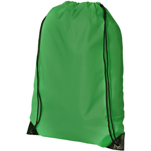 String bag personalizzata in poliestere ORIOLE 119385 - Verde 