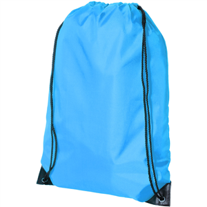 String bag personalizzata in poliestere ORIOLE 119385 - Blu Process 