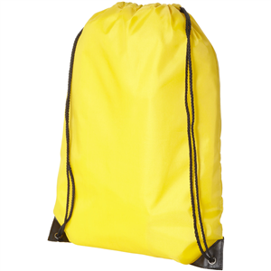 String bag personalizzata in poliestere ORIOLE 119385 - Giallo 