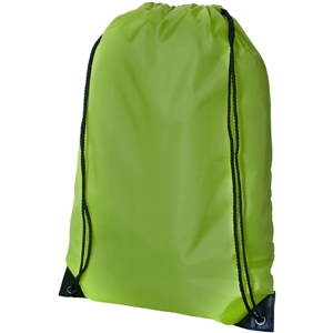 String bag personalizzata in poliestere ORIOLE 119385 - Lime 