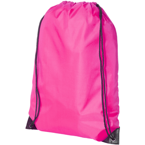 String bag personalizzata in poliestere ORIOLE 119385 - Magenta 