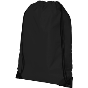 String bag personalizzata in poliestere ORIOLE 119385 - Nero 