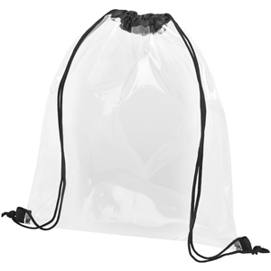 String bag personalizzata trasparente LANCASTER 120086 - Nero - Trasparente