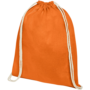 Zaino sacca personalizzata in cotone OREGON 120113 - Arancio 