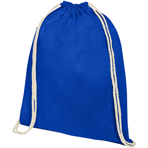 Zaino sacca personalizzata in cotone OREGON 120113 - Blu Royal 