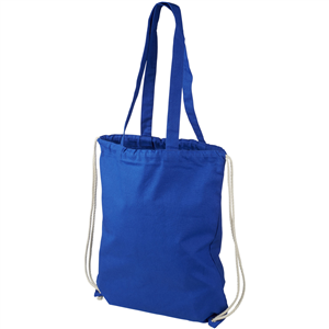 Zainetto sacca personalizzato in cotone con zip ELIZA 120276 - Blu Royal 