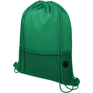 Zainetto a sacca personalizzato con tasca in rete e uscita per gli auricolari ORIOLE 120487 - Verde 