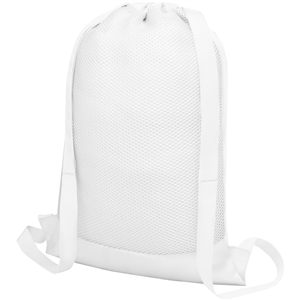 Zainetto a sacca personalizzato con spallacci in tessuto NADI 120516 - Bianco 