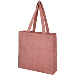 Shopper bag personalizzata in cotone riciclato cm 38x41x8,5 PHEEBS 120537 - Rosso Melange 