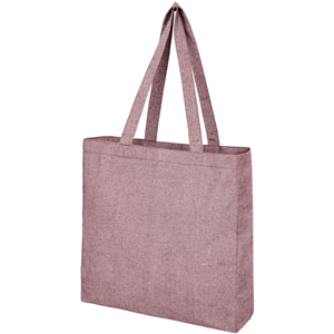 Shopper bag personalizzata in cotone riciclato cm 38x41x8,5 PHEEBS 120537 - Marrone Melange 