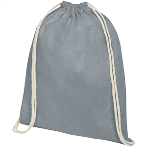 String bag personalizzata in cotone OREGON 120575 - Grigio 