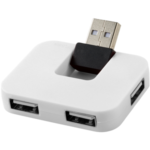 Hub USB a 4 porte GAIA 123598 - Bianco 