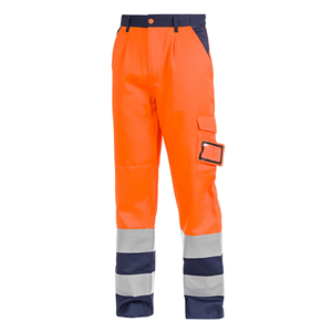 Pantalone alta visibilità Sottozero Job 2560X - Arancio - Blu Navy