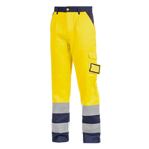 Pantalone alta visibilità Sottozero Job 2560X - Giallo - Blu Navy