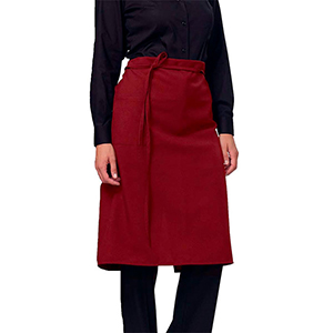 Grembiule personalizzato per cameriere in poliestere 200gr SIGGI Ho.Re.Ca. ANCONA 28PZ0014-00-9001 - Bordeaux