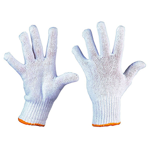 Guanto cotone filo continuo uomo HDP 3108 - Bianco