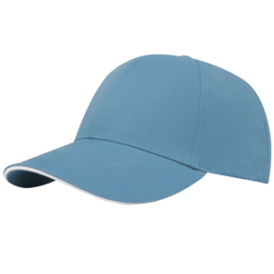 Cappellino da baseball personalizzabile in cotone riciclato con visiera sandwich Elevate NXT TOPAZ 37519 - Blu Nxt 