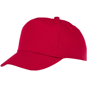 Cappellino per bambini personalizzato in cotone 5 pannelli Elevate Essentials FENIKS 38667 - Rosso 
