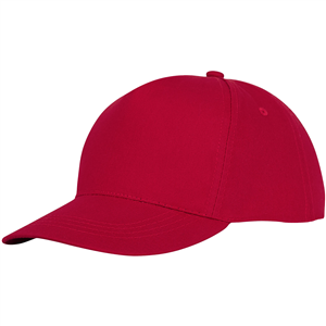 Cappellino personalizzabile in cotone 5 pannelli Elevate Essentials HADES 38673 - Rosso 