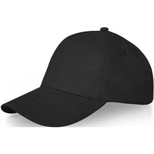 Cappello da baseball personalizzato in cotone 5 pannelli Elevate Life DOYLE 38677 - Nero 