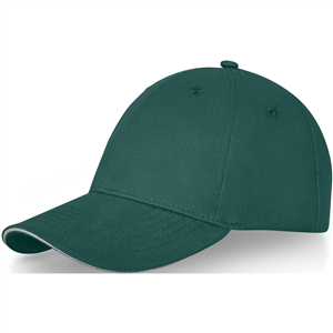 Cappellino da baseball personalizzato in cotone con visiera a sandwich Elevate Life DARTON 38679 - Verde Foresta 