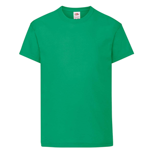 T shirt pubblicitaria da bambino in cotone 145gr Fruit of the Loom KIDS ORIGINAL T 610190 - Verde Prato