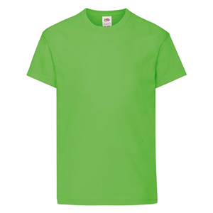 T shirt pubblicitaria da bambino in cotone 145gr Fruit of the Loom KIDS ORIGINAL T 610190 - Lime